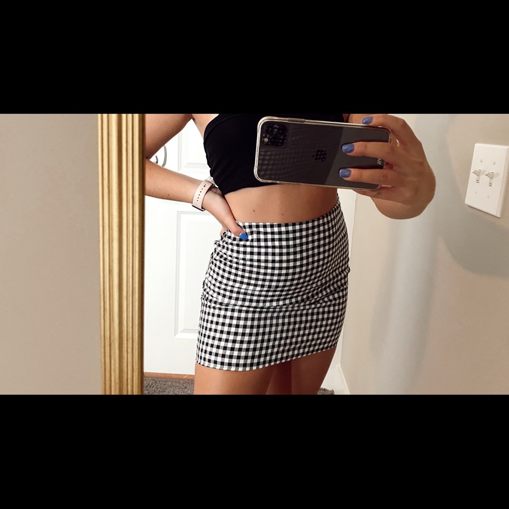 Gingham skirt